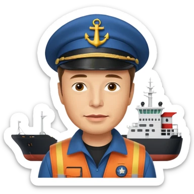 Elon musk on a cargo shop sticker