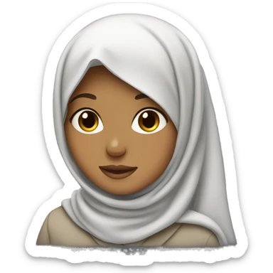 Hijab girl.  sticker