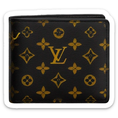 black louis vuitton men’s wallet  sticker