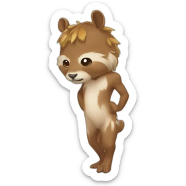 Kapibara qui nage sticker