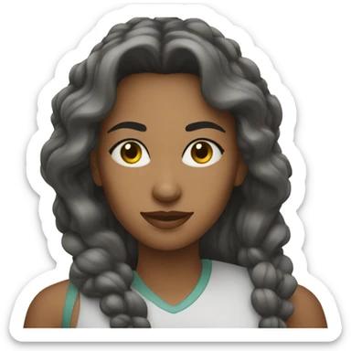 Mulher com jaleco sticker