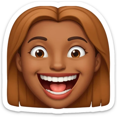 smiley qui se mord les levre  sticker