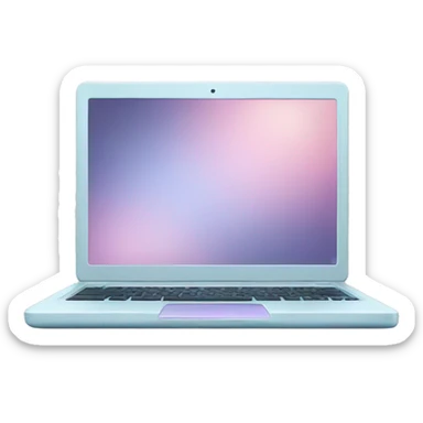 Pastel laptop  sticker