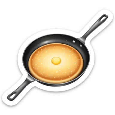 Sparkly skillet sticker