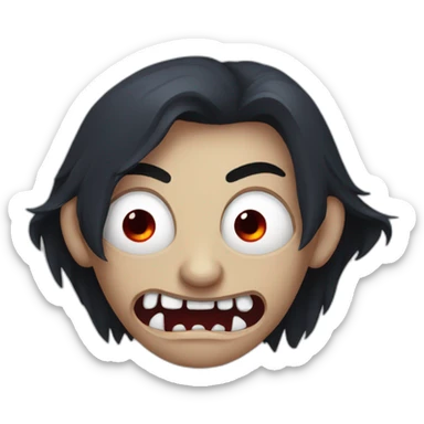 traumatised vampire sticker