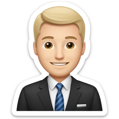 good reputation of a businessman sticker