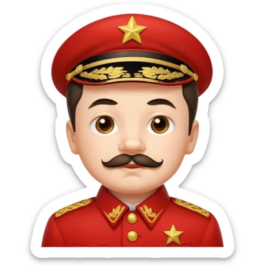 Stalin, cute, baby sticker