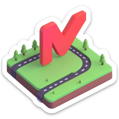 motion graphics emoji, play button with animated trails, colorful, tech-inspired, 3D style sticker