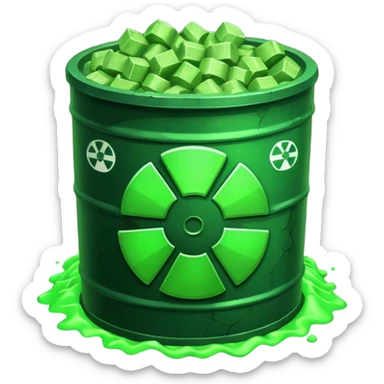 nuclear waste sticker