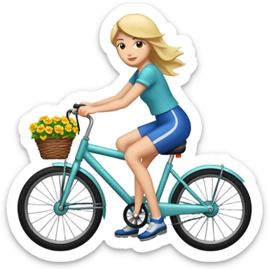 Grab bike women sticker