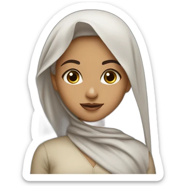 Qatari girl sticker