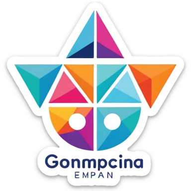 Staff team logo with name no faces sticker