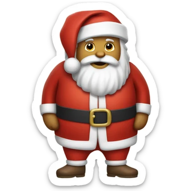 Santa Claus With Shorts sticker