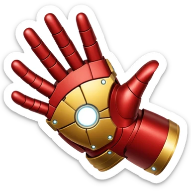 gant de iron man claque des doigt sticker
