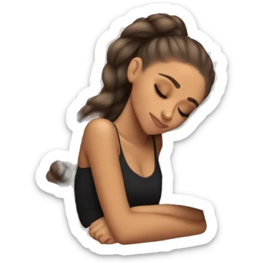 Ariana Grande sleeping sticker