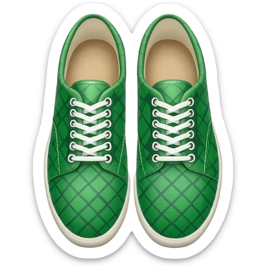 green patterned shoes  sticker