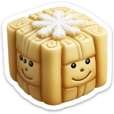 Snowskin mooncake sticker