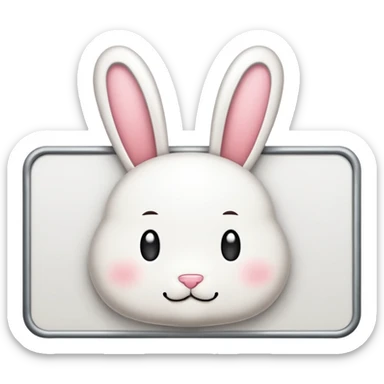 make a white billboard with the text “bun you” inside lt sticker