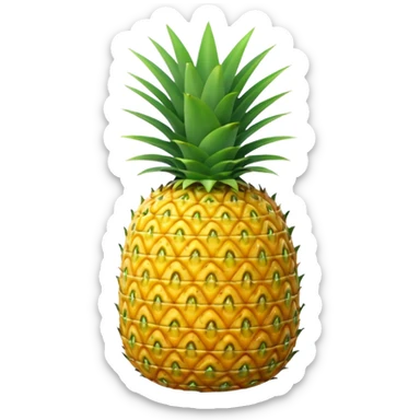 Upside down pineapple sticker