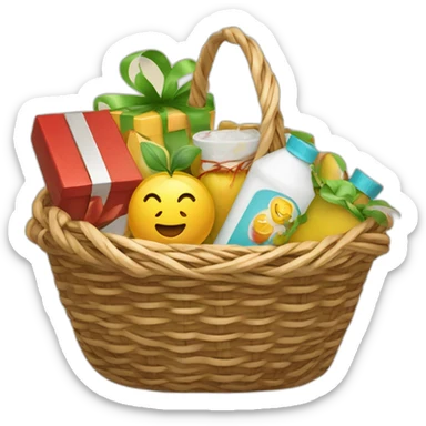 gift baskets overseas sticker