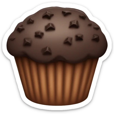 Chocolate muffin sticker