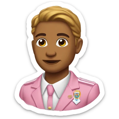 un sonny ángel rosado sticker