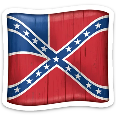Confederate flag sticker
