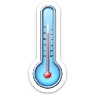 cold ice thermometer only blue color sticker