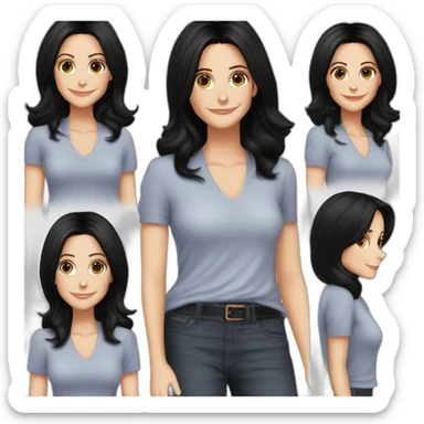 Courteney Cox Monica Geller 일 sticker