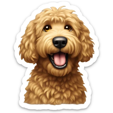 Rabid golden doodle sticker