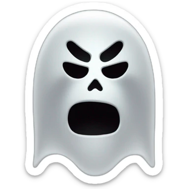 ghost face from scream sticker