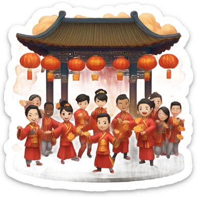 Happy chinesse new year 2024 sticker