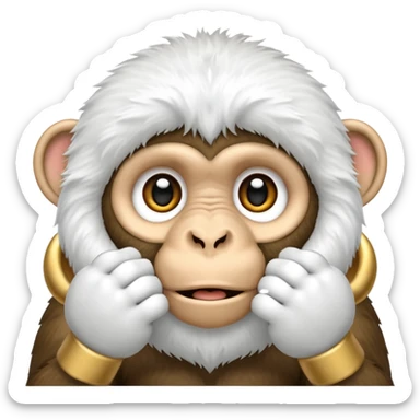 Speak no, hear no and see no evil sticker