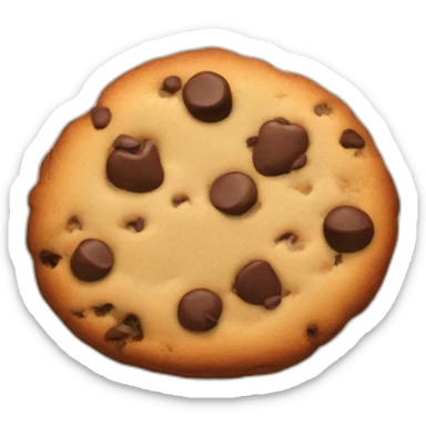 chocolate chip cookie tank sticker