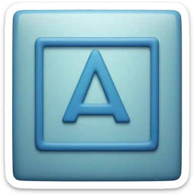 Make a blue square with a + symbol in the middle sticker