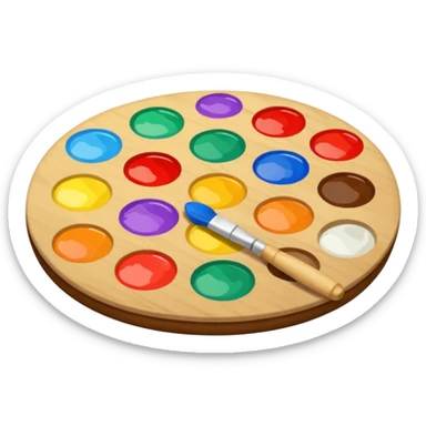 artist's palette sticker