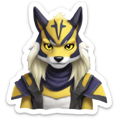 Anthro Metabee Medabee Renamon Zeraora Vernid Sergal sticker
