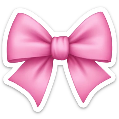 Pink bow  sticker