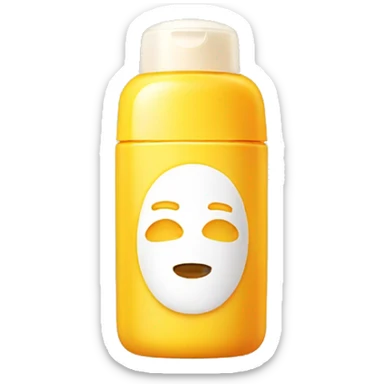 little facial sunscreen bottle sticker