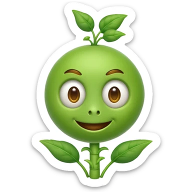 pea shooter pvz sticker