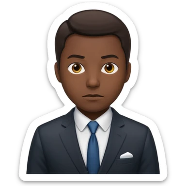 owner serious manager sticker