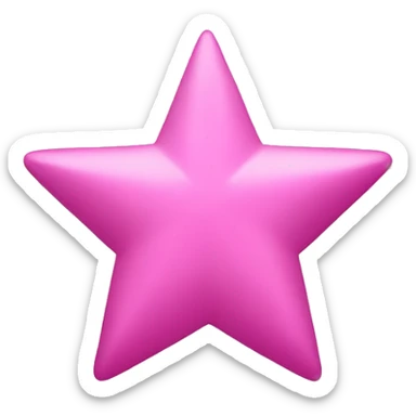 star pink sticker