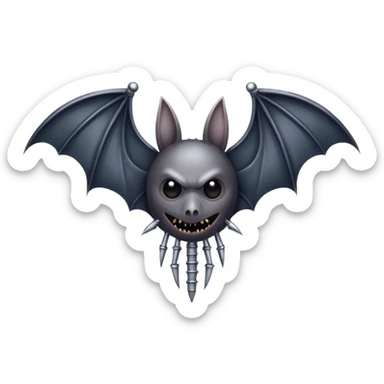 bat with nails from stranger things sticker