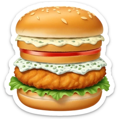 Crispy fish sandwich  sticker