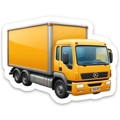 Lorry going too fast down a road sticker