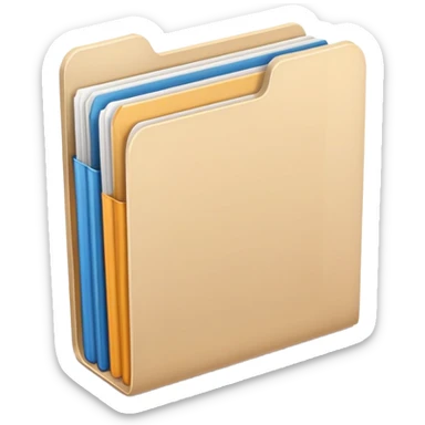 document folder, representing an additional or other category sticker