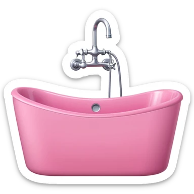 Pink bathroom  sticker