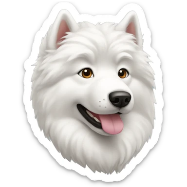 samoyed dog sticker