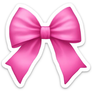 Pink bow sticker
