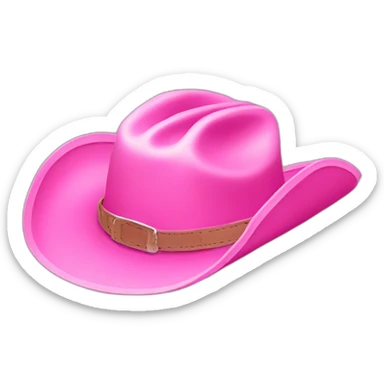 pink cowboy hat sticker